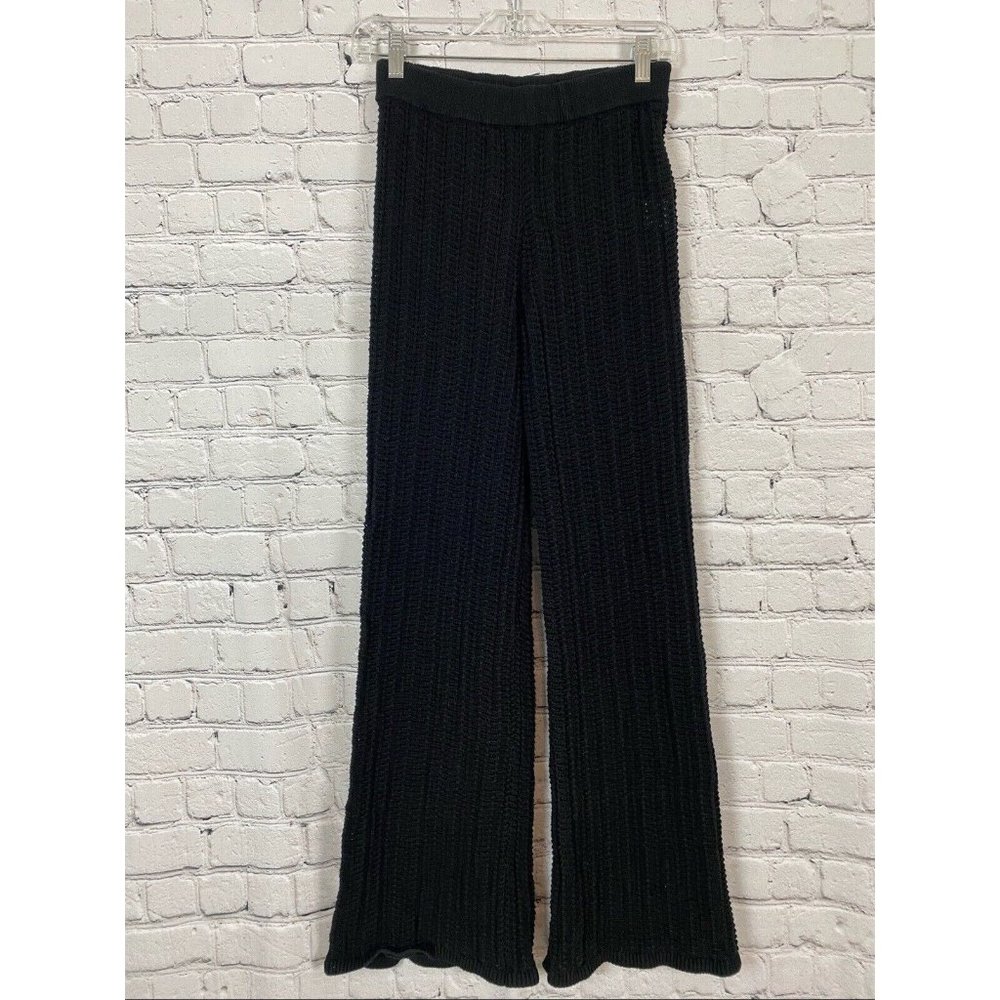 Tularosa Black Knit Swim Coverup Pants